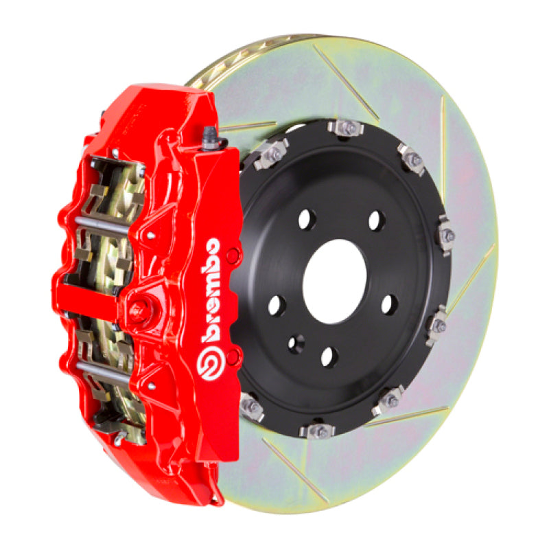 Brembo 23+ Z (RZ34) Front GT Brake Kit with 6-Piston Cast Slotted Rotors in Red