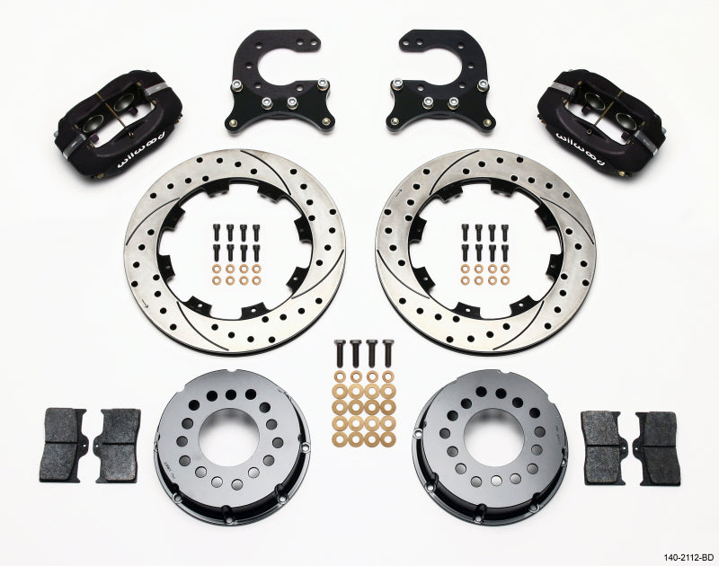 Wilwood Forged Dynalite P/S Rear Disc Brake Kit for Chevrolet 12 Bolt Axles – Part Number 140-2112-BD