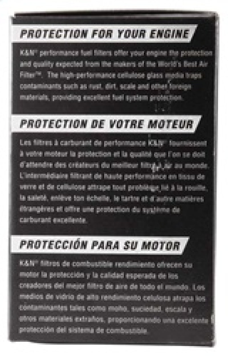 K&N Engineering PF-1300 Cellulose Media Fuel Filter for Isuzu Trooper and Amigo
