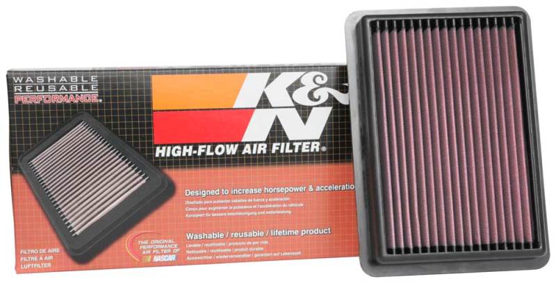 K&N Engineering 33-5096 High-Flow Reusable Air Filter for Mazda 3 and CX-30 (2019-2021 Models)