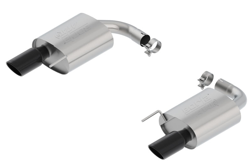 Borla Atak S Axle-Back Exhaust System for 2015-2017 Ford Mustang GT with Black Chrome Tips