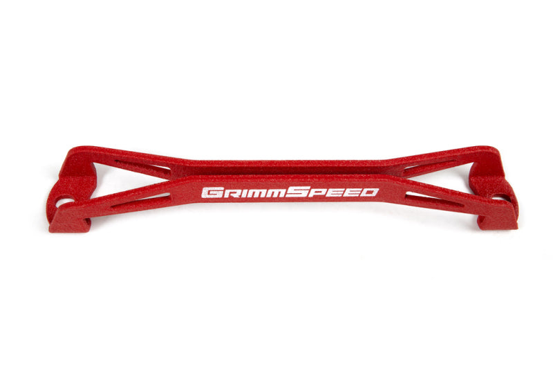 GrimmSpeed Lightweight Red Battery Tie Down for 2008-2018 Subaru WRX/STI