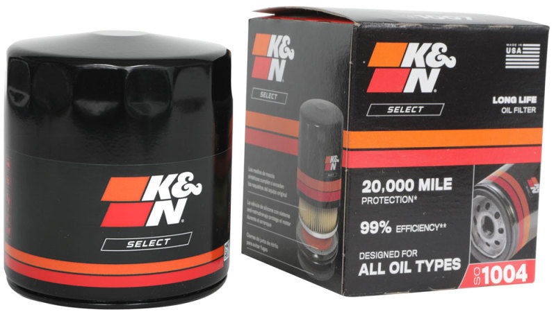 K&N Engineering SO-1004 Select Oil Filter for Honda Prelude and Hyundai Elantra Hybrid