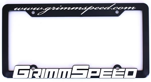 GrimmSpeed License Plate Frame Pair - Durable Aluminum Car Plate Frame for Your Vehicle