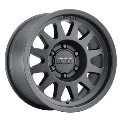 Method MR704 17x8.5 Inch Matte Black Off-Road Wheel with Bead Grip Technology