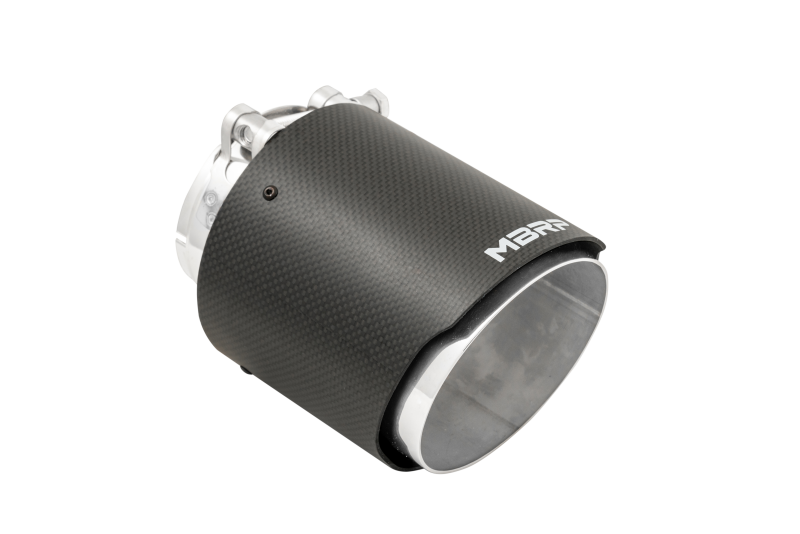 MBRP Universal Carbon Fiber Exhaust Tip - 4.5 Inch Outlet with 3 Inch Inlet, 6.13 Inch Length