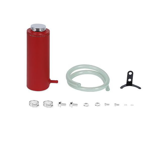 Mishimoto Aluminum Coolant Reservoir Tank for Ford F-250 Super Duty - Wrinkle Red Part MMRT-CAWRD
