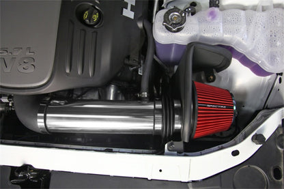 Spectre 11-17 Dodge Challenger/Charger 5.7L V8 Air Intake Kit – Polished Aluminum with Red Reusable Filter