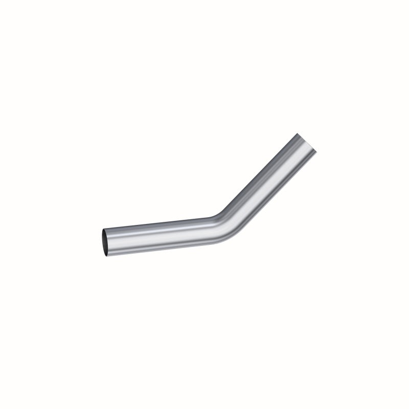 MBRP Universal 3-inch 45 Degree Mandrel Bend Pipe with 12-inch Legs in Aluminum Steel