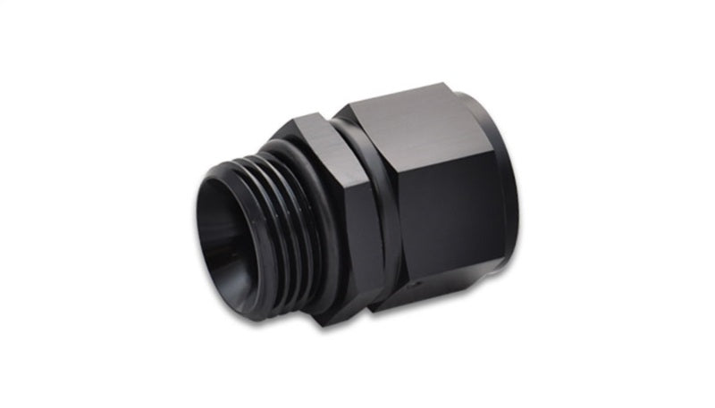 Vibrant -10AN Female to -10AN Male Straight Cut Adapter with O-Ring - Aluminum Fitting for Automotive Use