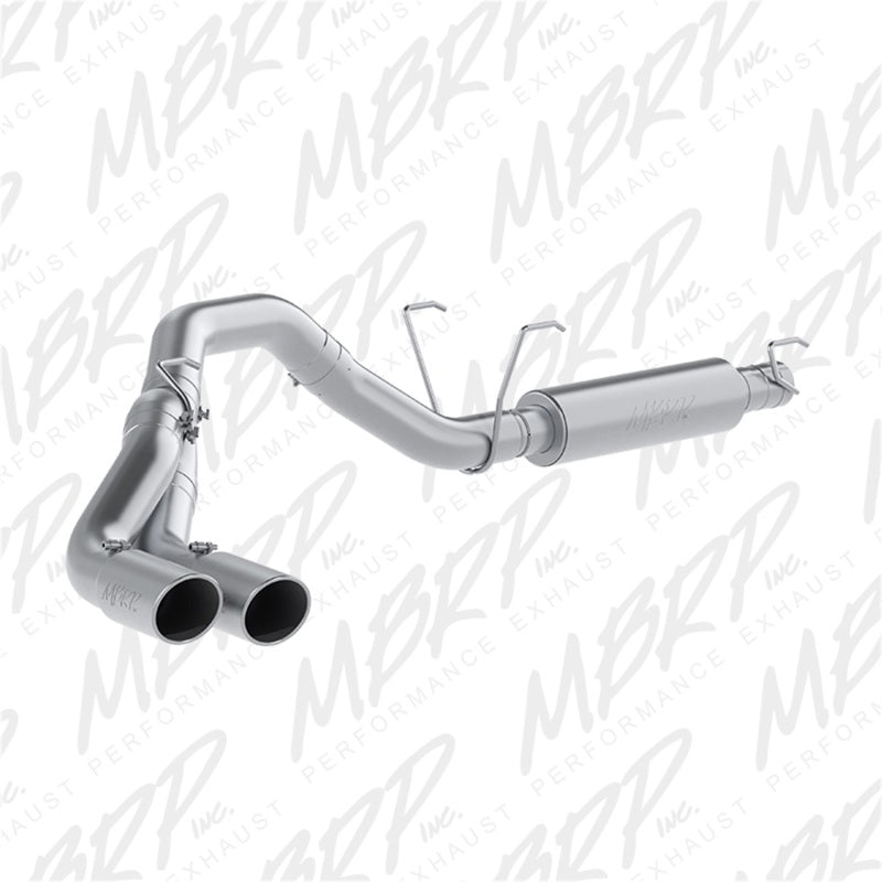 MBRP Armor Lite Series Cat Back Exhaust System for 2014-2015 Ram 2500 and 3500 with 6.4L Engine, 4-inch Single Side Dual Outlet