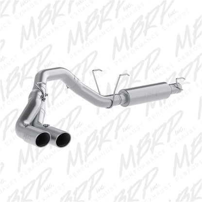 MBRP Armor Lite Series Cat Back Exhaust System for 2014-2015 Ram 2500 and 3500 with 6.4L Engine, 4-inch Single Side Dual Outlet