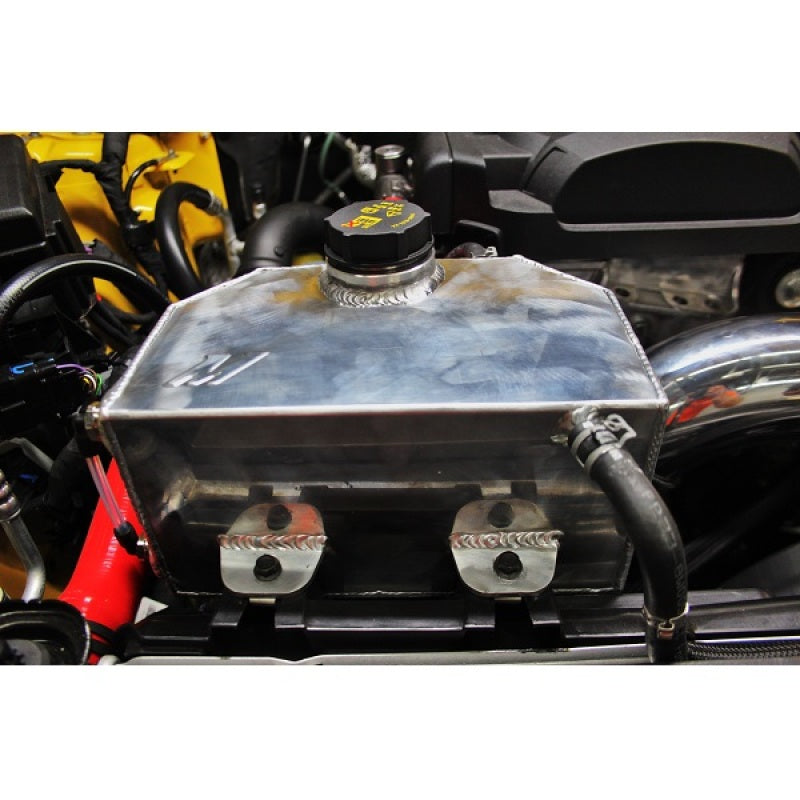 Mishimoto Aluminum Coolant Expansion Tank for 2015-2023 Ford Mustang EcoBoost, V6 & V8 - Polished or Black Finish