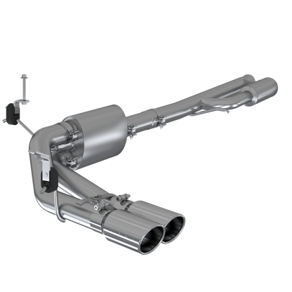 MBRP Armor Pro Series Exhaust System for 2019 Chevrolet Silverado 1500 and GMC Sierra 1500 – T304 Stainless Steel, Dual Side Exit with 4-inch Tips