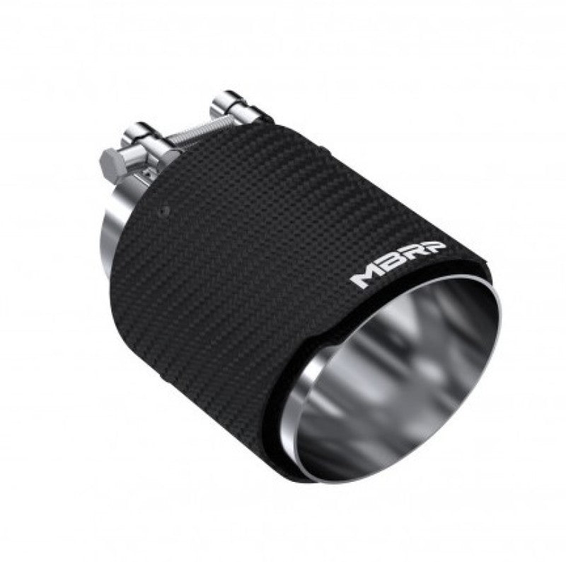 MBRP Universal Carbon Fiber Exhaust Tip - 4.5 Inch Outlet with 3 Inch Inlet, 6.13 Inch Length