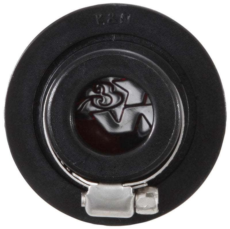 K&N Engineering 62-1390 Chrome Steel Top Crankcase Vent Filter with Black Rubber Base, 1.25-Inch Flange, 3-Inch Outer Diameter, 2.5-Inch Height