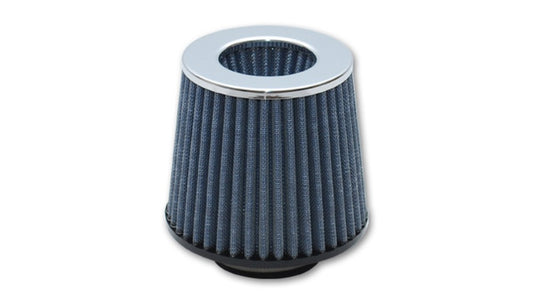 Vibrant Performance Open Funnel Air Filter with Chrome Cap – 2.75 Inch Inlet, 4.75 Inch Filter Cap Diameter, 6 Inch Height