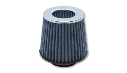 Vibrant Performance Open Funnel Air Filter with Chrome Cap – 3-Inch Inlet ID, 5-Inch Cone O.D., 5-Inch Tall
