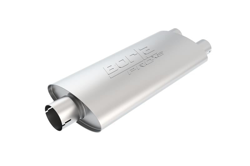 Borla PRO-XS Universal Center/Dual Oval Muffler 2.5 Inch Inlet and Dual 2.5 Inch Outlets