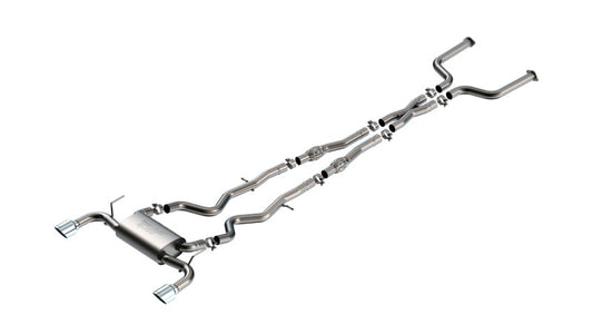 Borla S-Type Cat-Back Exhaust System for 2016-2024 Infiniti Q50 3.0L V6 with Chrome Tip