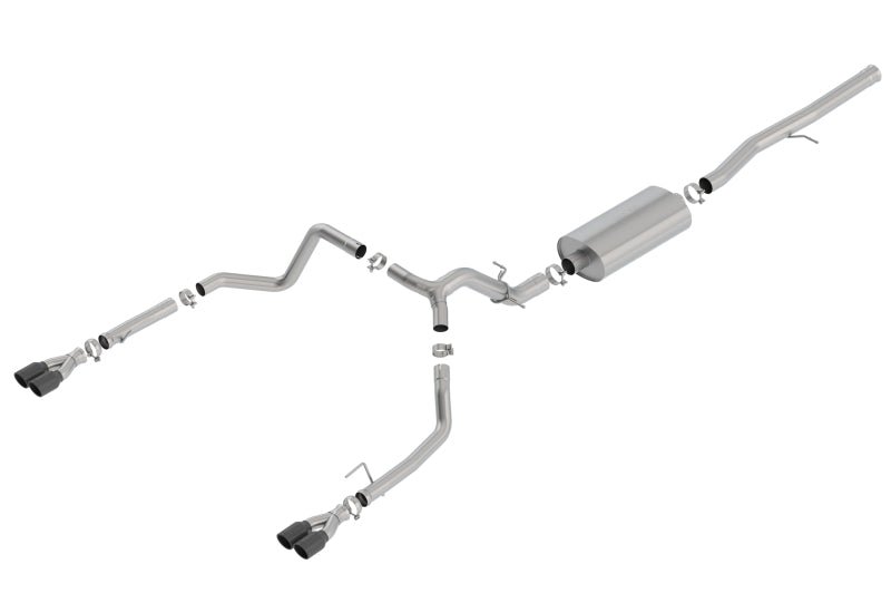 Borla 19 Chevrolet Silverado/GMC Sierra 1500 6.2L SS Touring Catback Exhaust with Black Chrome Tips