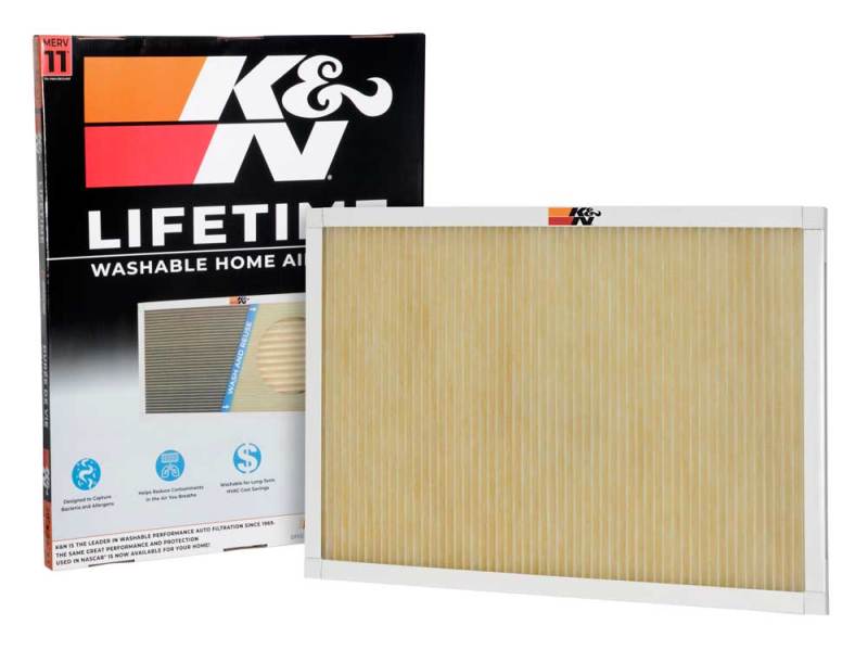 K&N Engineering HVAC Filter 20 x 24 x 1 – Reusable Pleated Synthetic Air Filter for Home, Office, and Business Applications