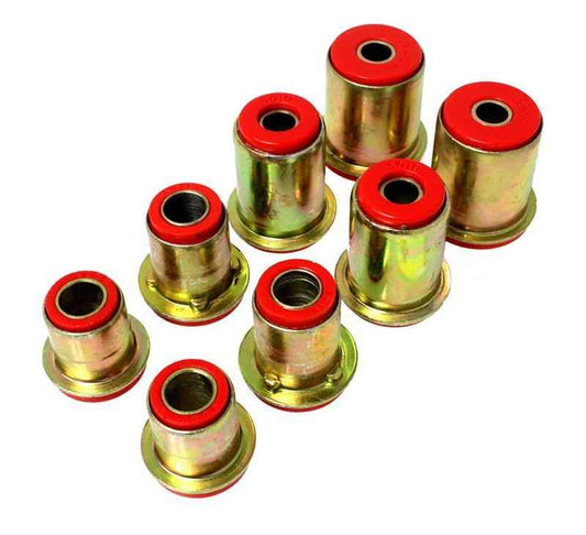 Energy Suspension 97-06 Jeep Wrangler TJ/YJ Red Front Control Arm Bushings (Must reuse OEM Outer She