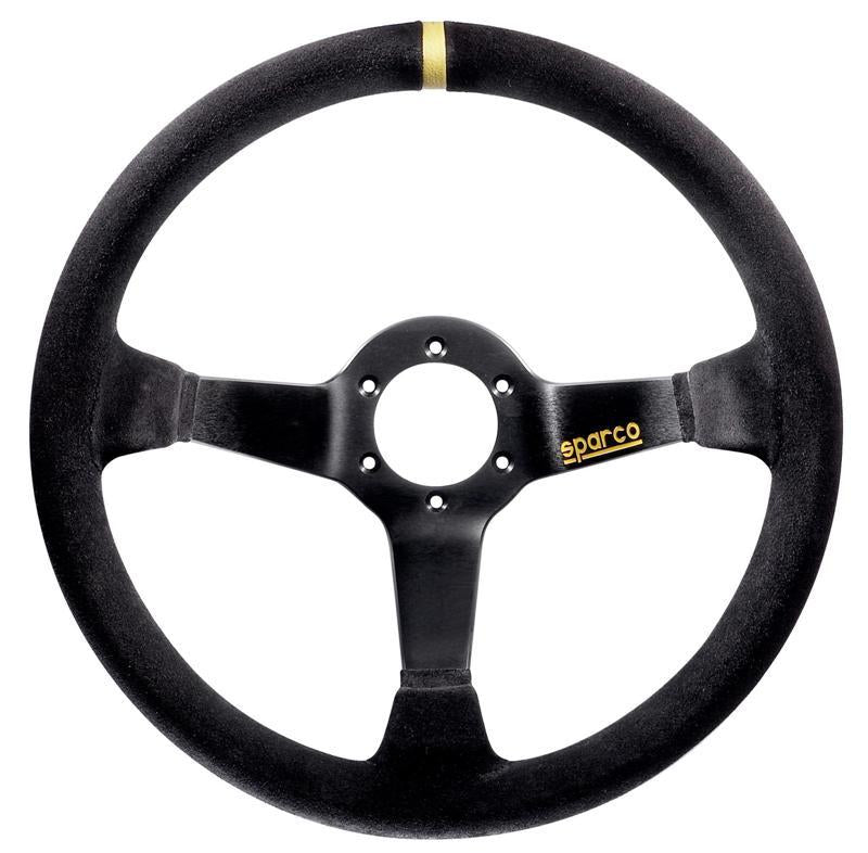 Sparco 015R325CSN Black Suede Steering Wheel for Automotive Performance and Comfort