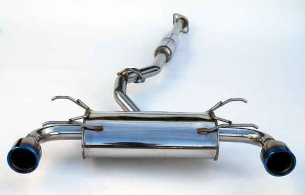 Invidia Subaru BRZ / Scion FRS Q300 w/ Rolled Titanium Tips Cat- Back Exhaust (Blue Edge)