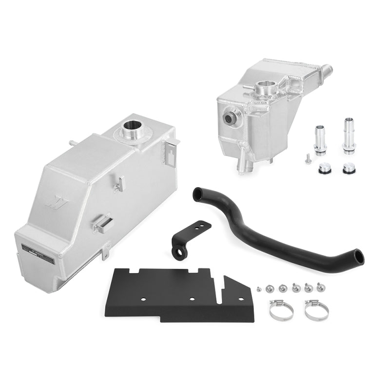 Mishimoto 2011-2019 Ford 6.7L Powerstroke Aluminum Degas Tank Kit – Natural Finish
