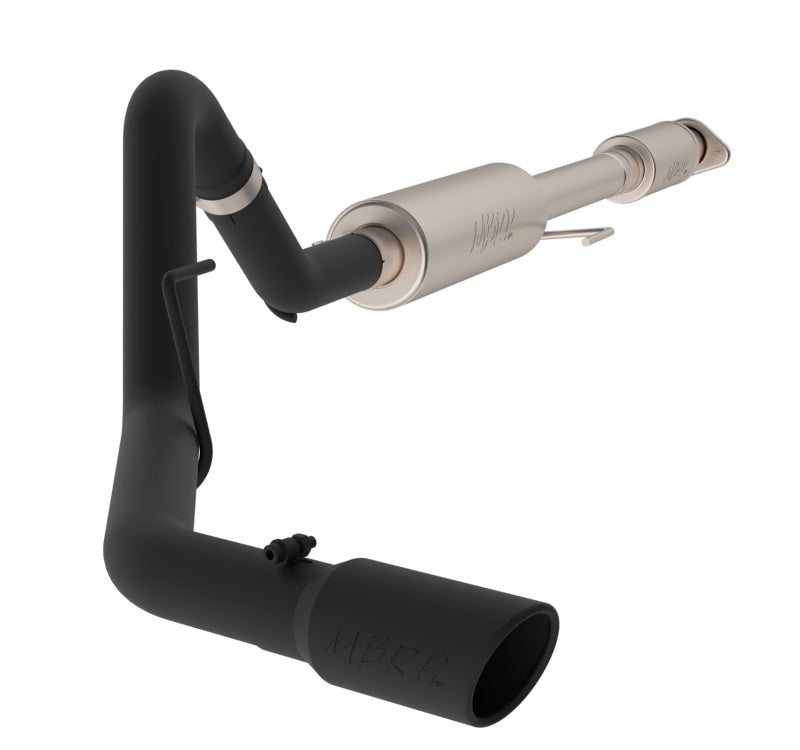 MBRP Armor BLK Series 3-inch Cat Back Exhaust System for 2015-2016 Ford F-150 5.0L, Single Side Exit with Black Coating