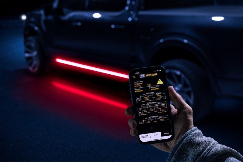 AMP Research PowerStep Vision Lighted Electric Running Boards for 2021-2025 Ford F-150 SuperCrew by AMP Research Part #96152-01A