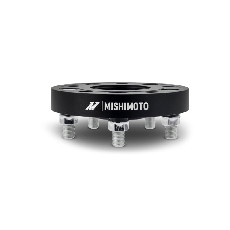 Mishimoto 50mm Wheel Spacers for 5x120 Bolt Pattern with 64.1mm Center Bore and M14x1.5 Studs - Black