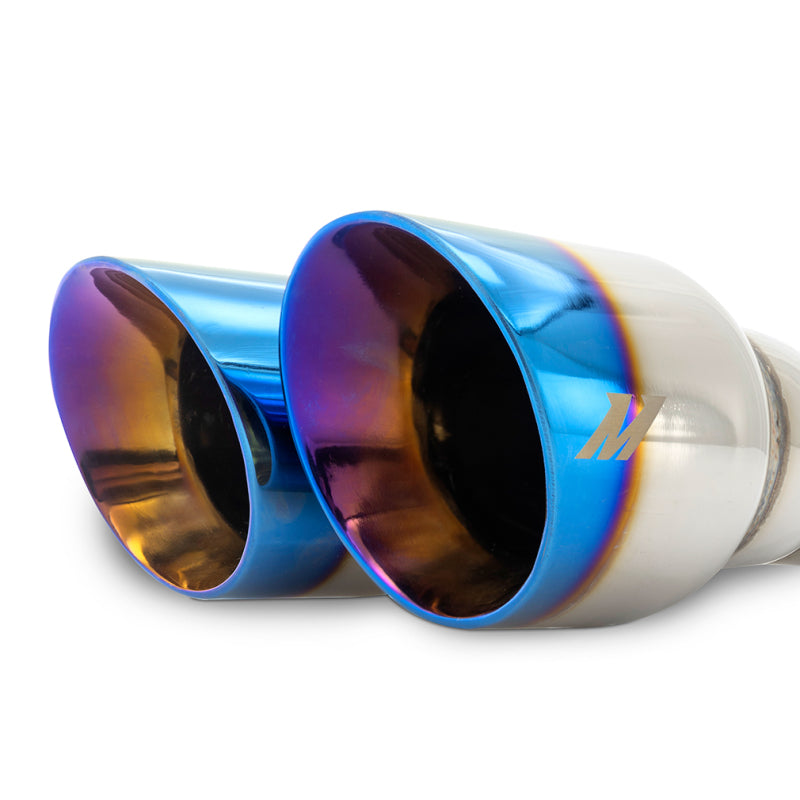 Mishimoto Dual Offset Exhaust Tips 2.5-inch Inlet 3-inch Slash Cut Outlet - Burnt Finish