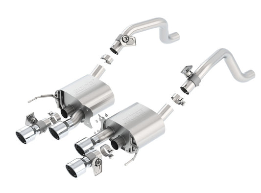 Borla S-Type Axle-Back Exhaust System for Chevrolet Corvette C7 6.2L V8 with AFM & NPP Valves
