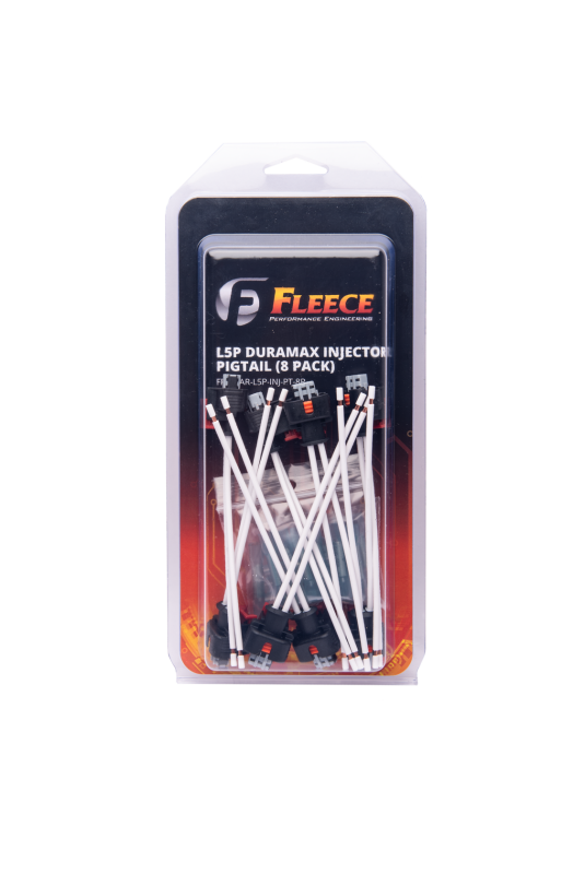 Fleece Performance 2017-2022 GM L5P Duramax Fuel Injector Connector Kit with 4.5-Inch Pigtails (8 Pack)