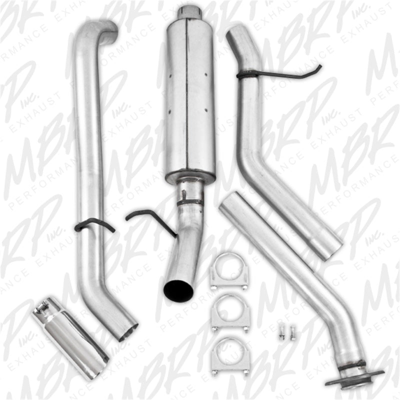 MBRP S5014AL Aluminum Cat Back Exhaust System for Chevrolet and GMC 1500 Trucks