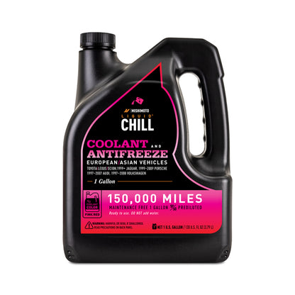Mishimoto Liquid Chill EG Coolant for European and Asian Vehicles – Pink/Red – Part Number MMRA-LC-EG-PK