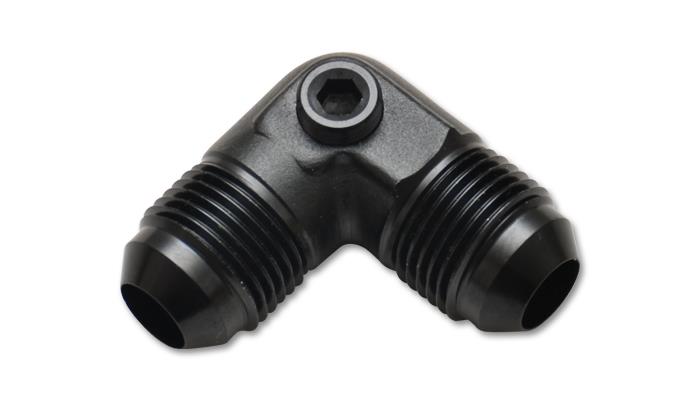 Vibrant -6AN to -6AN Male 90 Degree Union Adapter Fitting with 1/8 Inch NPT Port