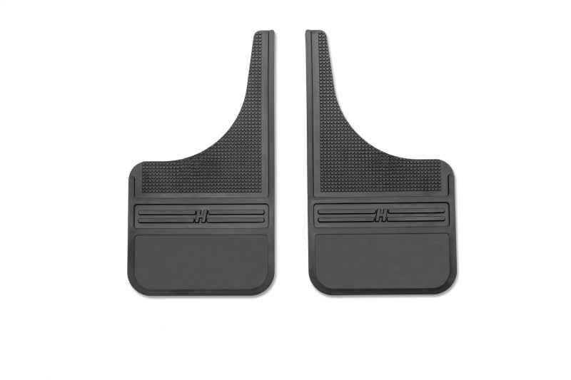 Husky Liners Universal 12in Wide Black Rubber Front Mud Flaps w/o Weight