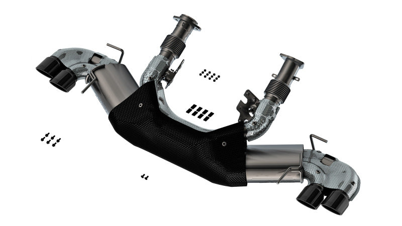 Borla 20-23 Chevy Corvette 6.2L V8 AT ATAK Cat-Back Exhaust with Black Chrome Tips