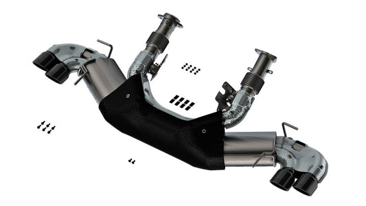 Borla 20-23 Chevy Corvette 6.2L V8 AT ATAK Cat-Back Exhaust with Black Chrome Tips