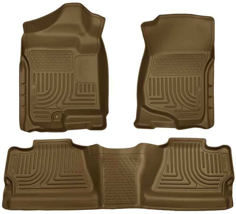 Husky Liners 07-12 Chevy Silverado/GMC Sierra Crew Cab WeatherBeater Combo Tan Floor Liners
