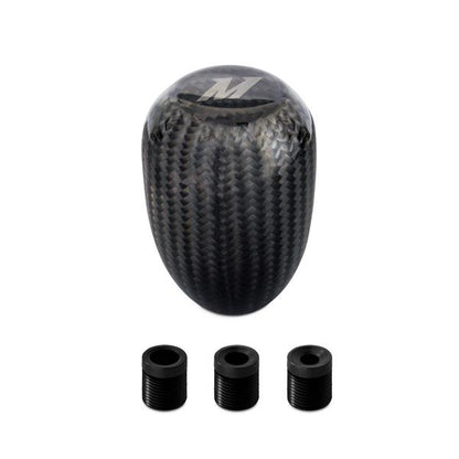 Mishimoto Carbon Fiber Shift Knob with InMin Logo – Universal Fitment for Manual Transmissions