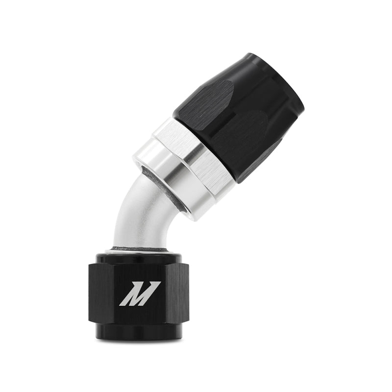Mishimoto Aluminum -10AN 45 Degree Fitting - Black | Automotive Fluid Line Connection