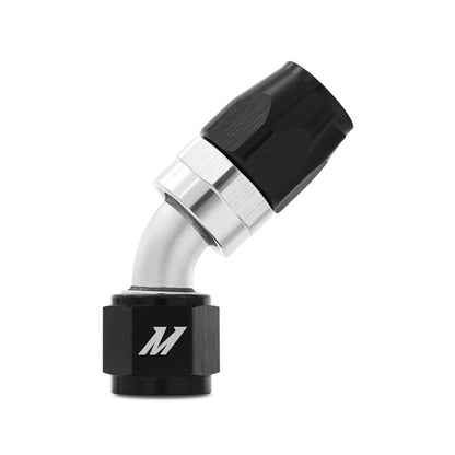 Mishimoto Aluminum -10AN 45 Degree Fitting - Black | Automotive Fluid Line Connection