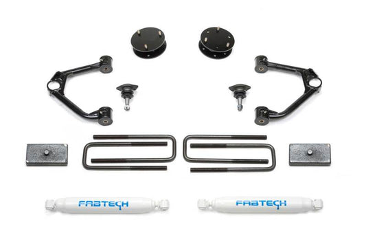 Fabtech K1126 Budget Lift System with Performance Shocks for 2019-2020 Chevrolet Silverado 1500 and GMC Sierra 1500