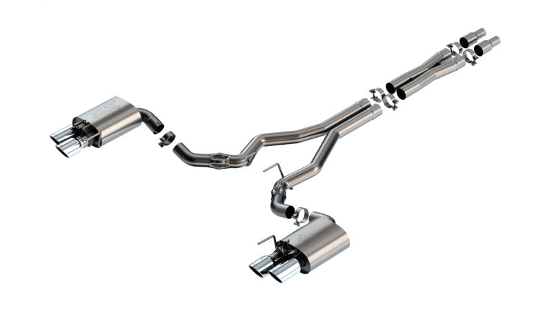 Borla ATAK Cat-Back Exhaust System for 2024 Ford Mustang GT 5.0L V8 with Active Exhaust