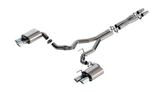 Borla ATAK Cat-Back Exhaust System for 2024 Ford Mustang GT 5.0L V8 with Active Exhaust