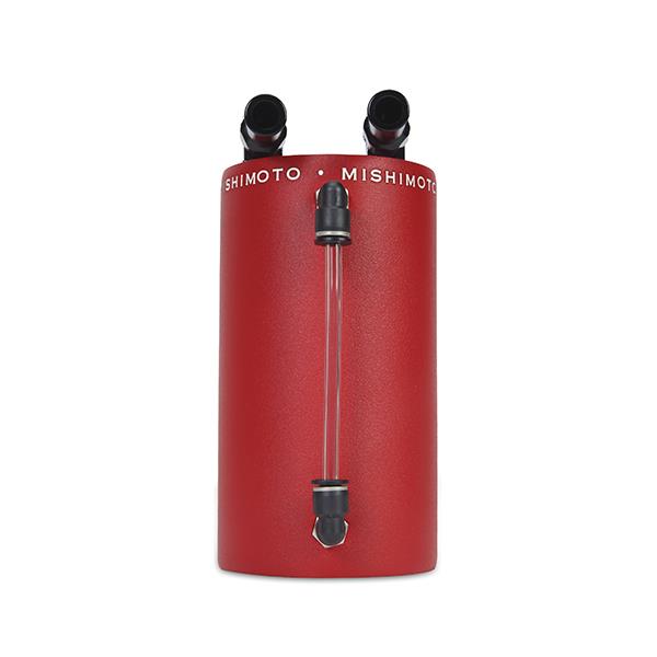 Mishimoto Large Aluminum Oil Catch Can - Wrinkle Red | Part MMOCC-LAWRD